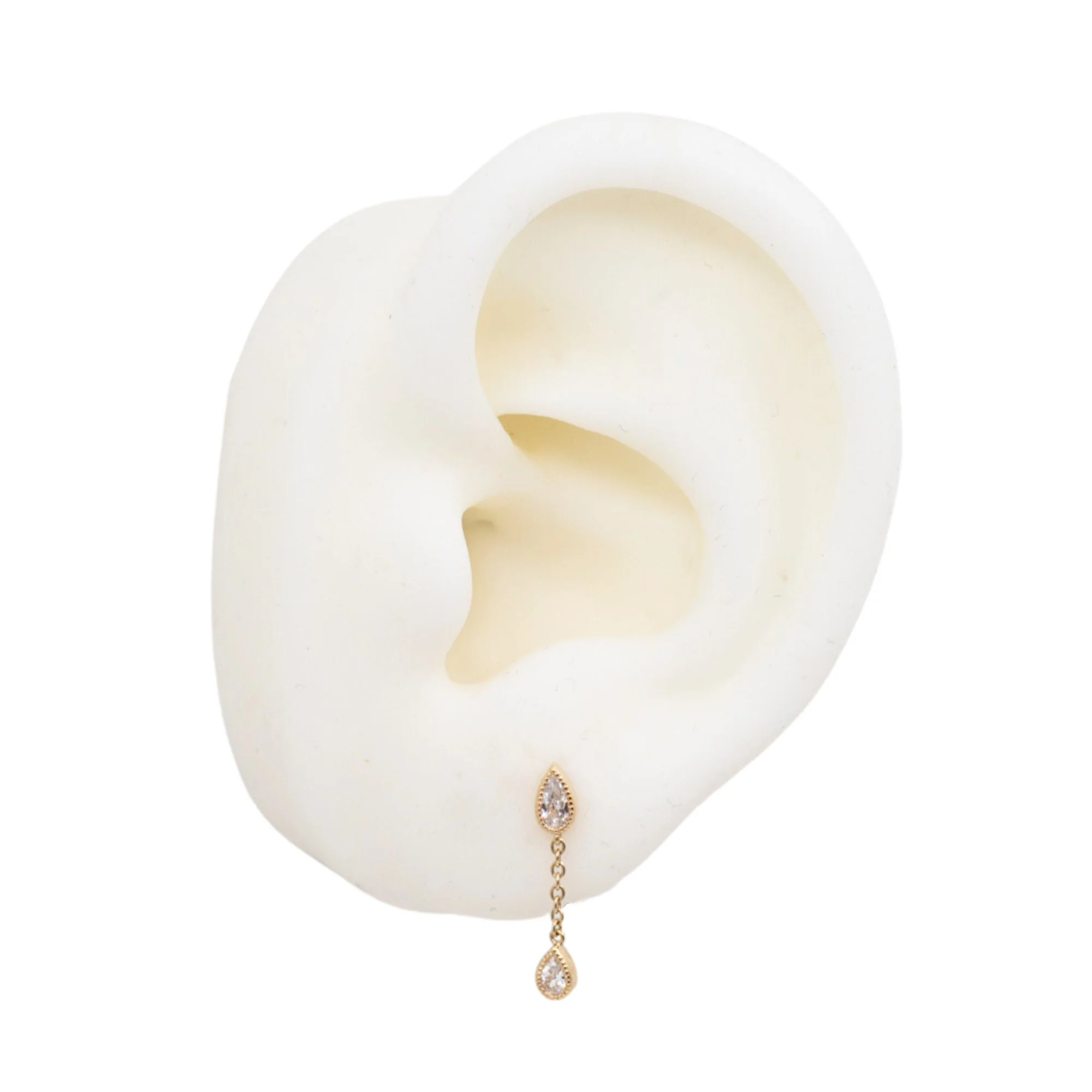 Teardrop Swarovski Crystal Dangle Earring - Image 4