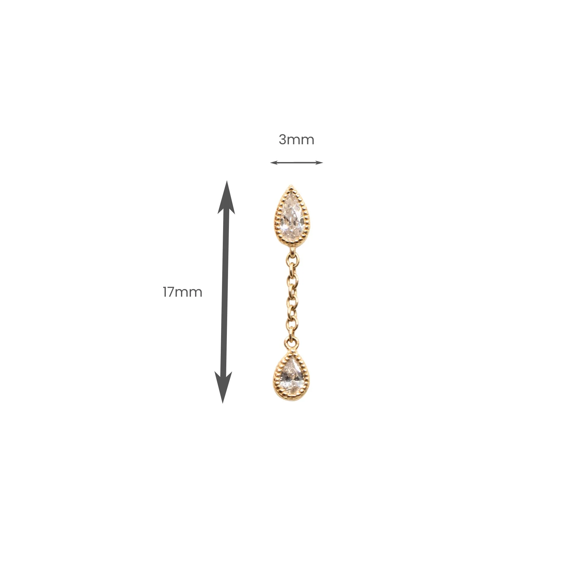 Teardrop Swarovski Crystal Dangle Earring - Image 5