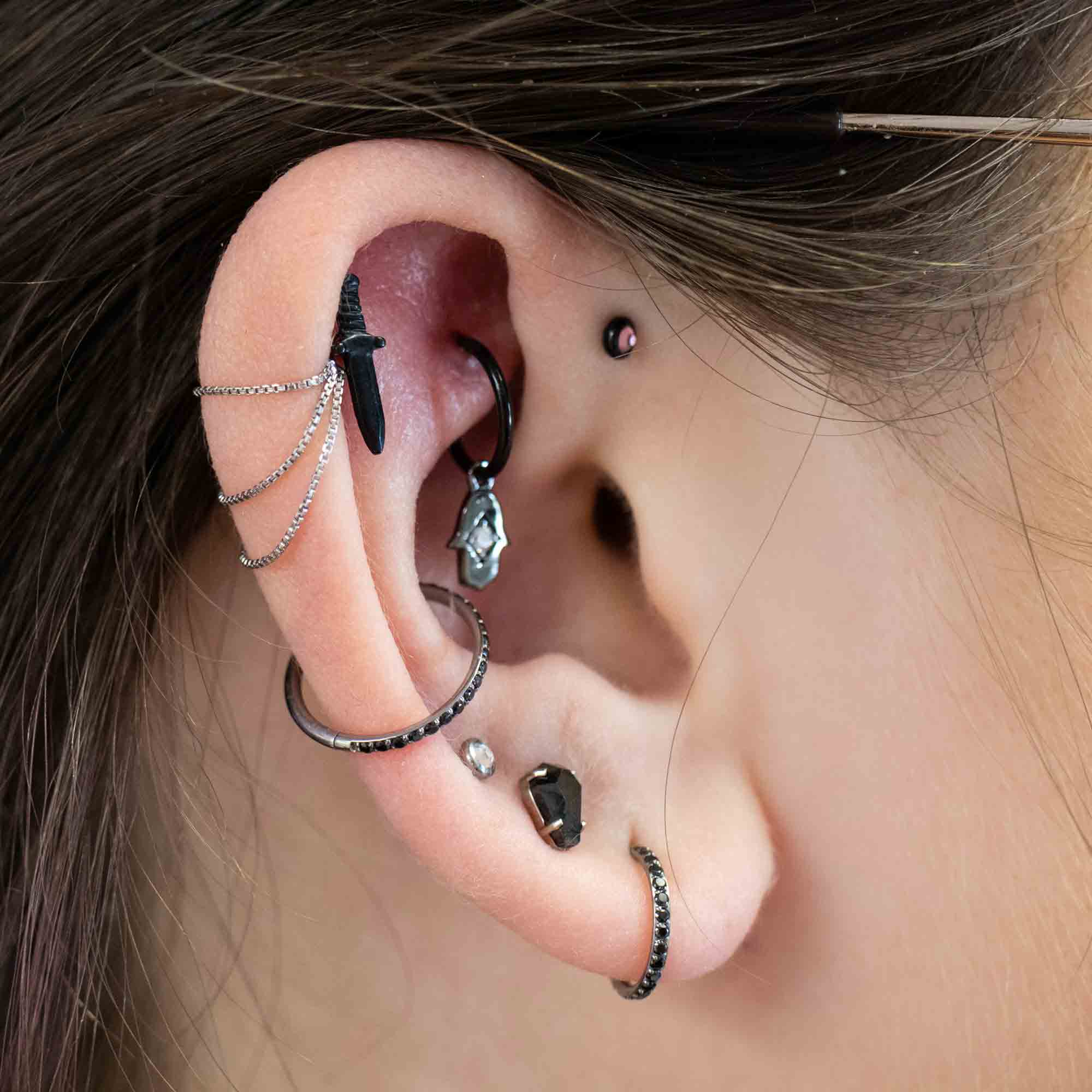 Long Triple Box Chain Connector - Image 3