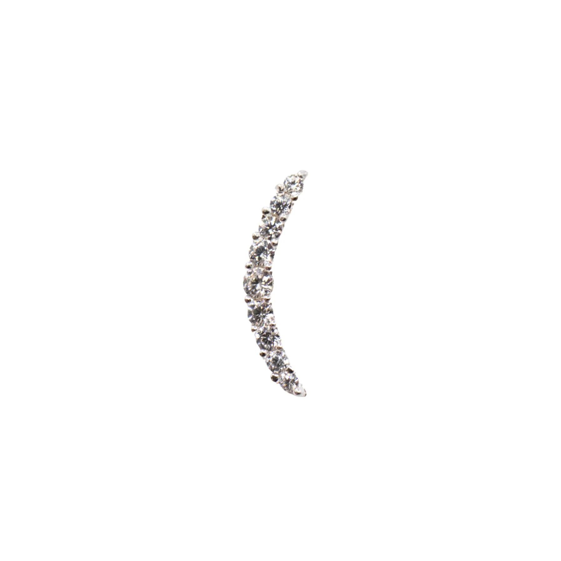 Curved Crystal Earring - Image 5