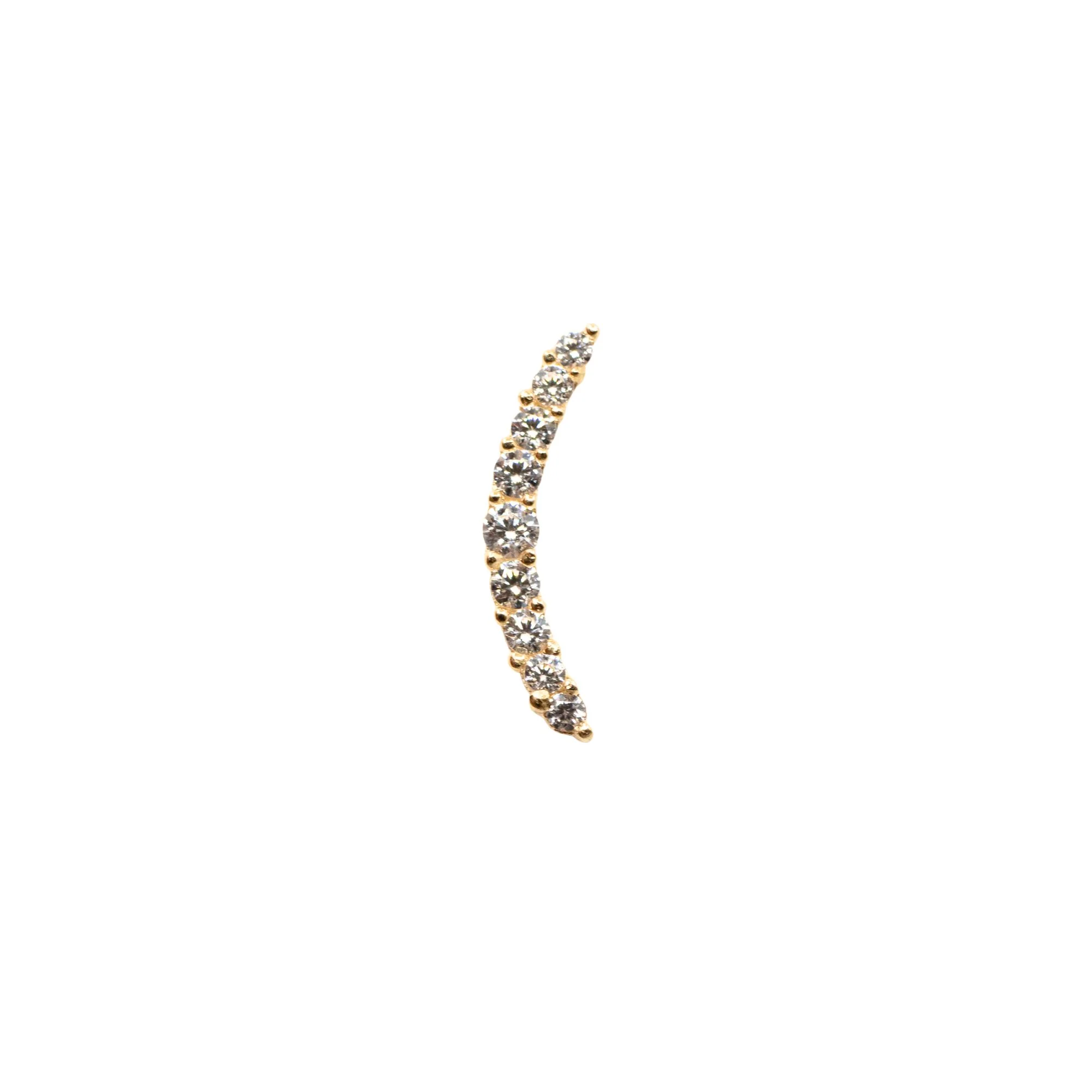 Curved Crystal Earring - Image 6