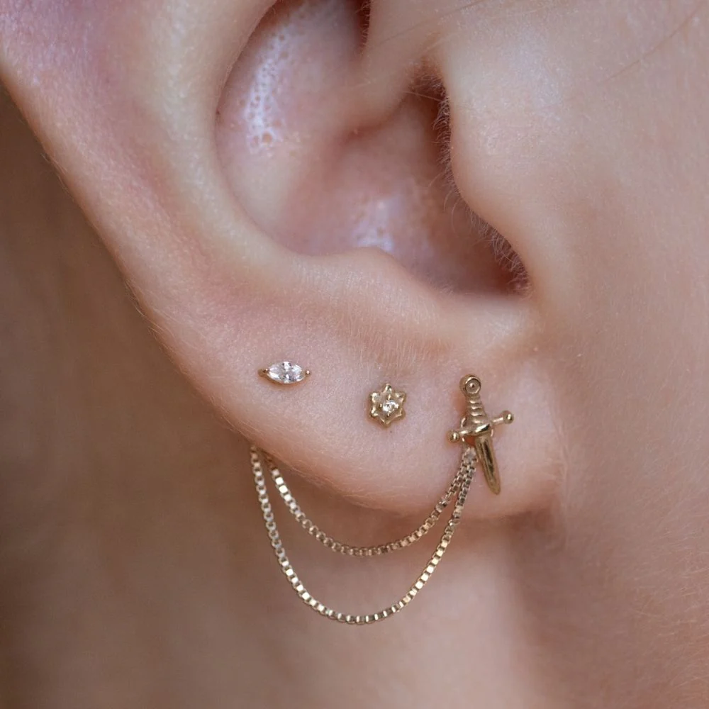 Marquise Crystal Earring - Image 3