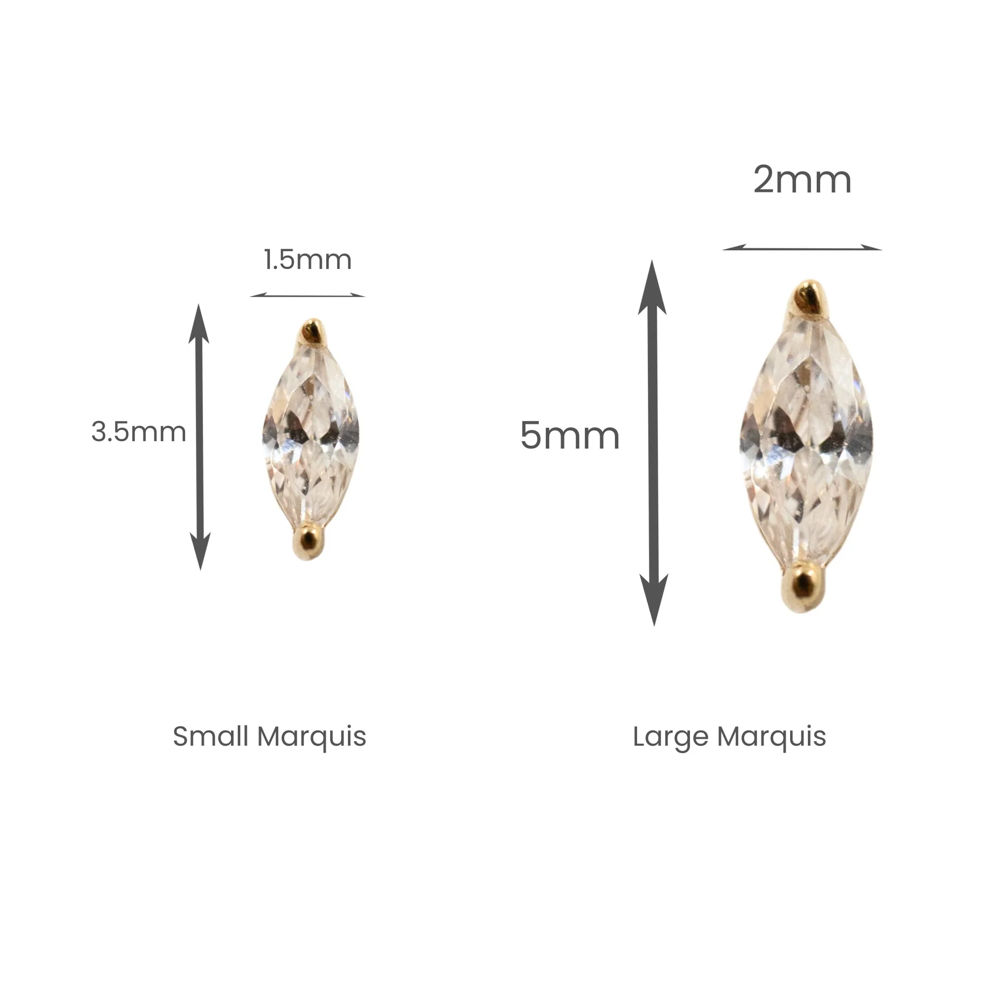 Marquise Crystal Earring - Image 4