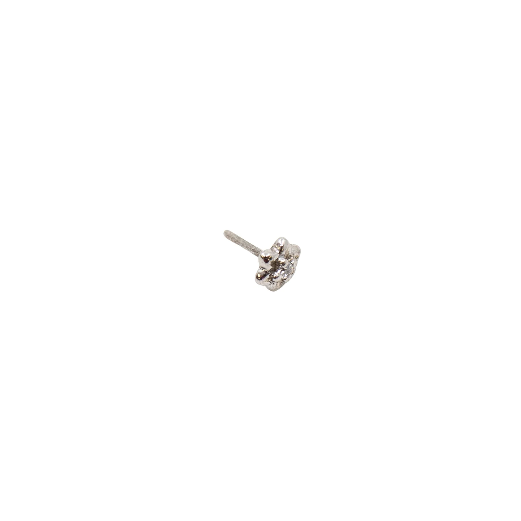 Tiny Crystal Flower Earring - Image 6