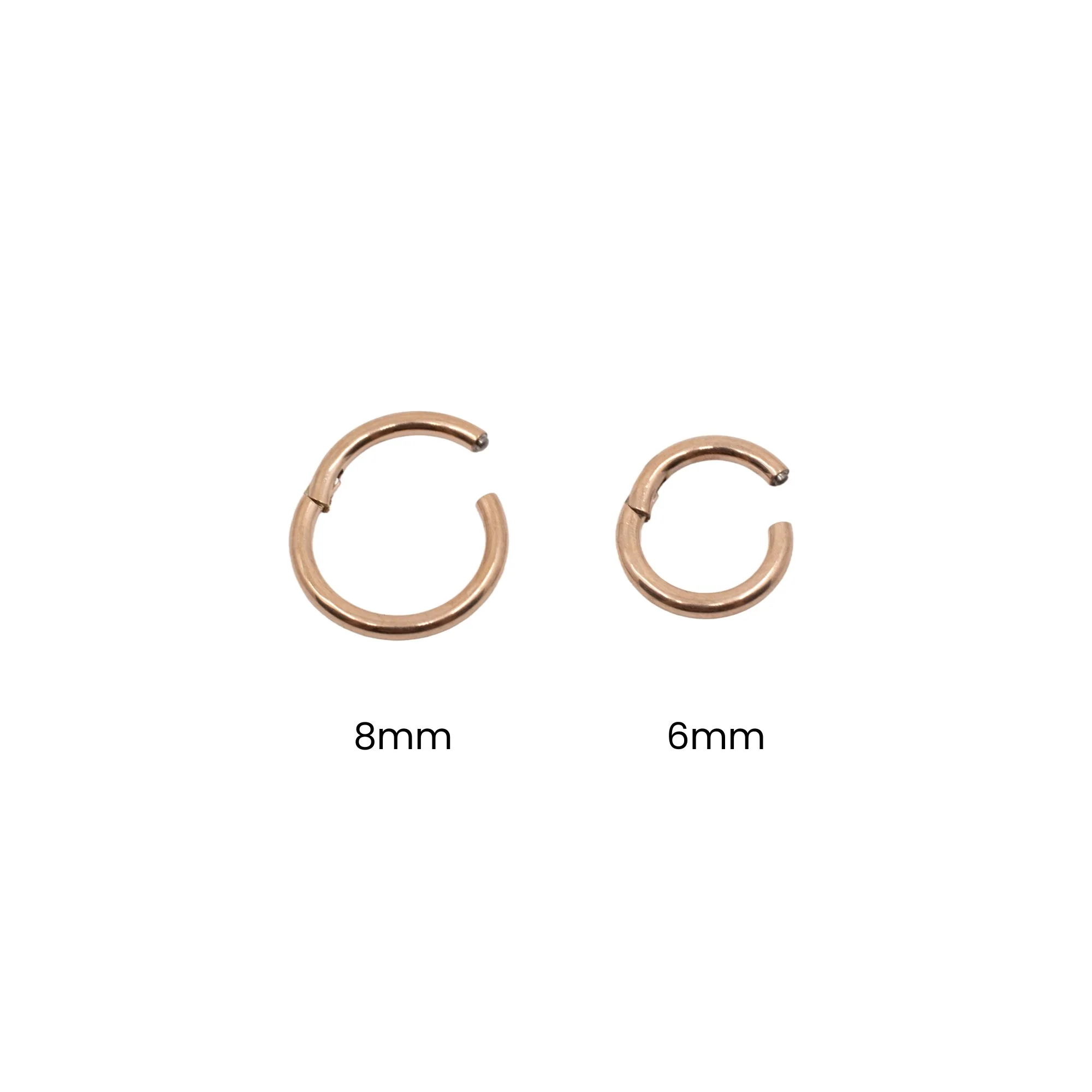 16 Gauge Plain Titanium Clicker Hoop - Image 5