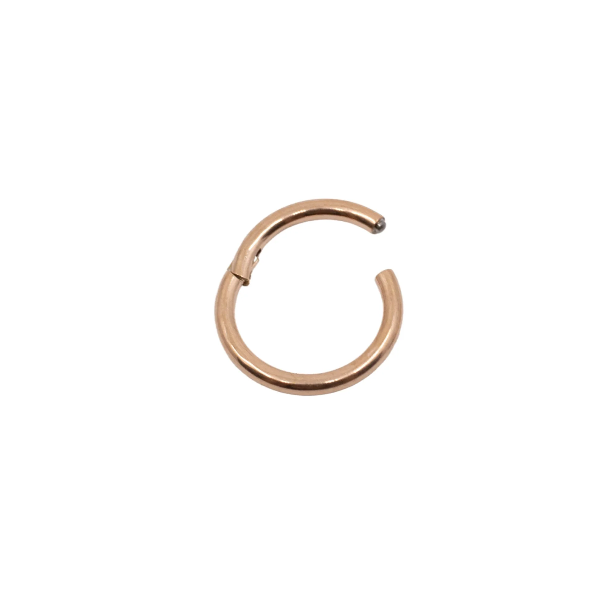 16 Gauge Plain Titanium Clicker Hoop - Image 6