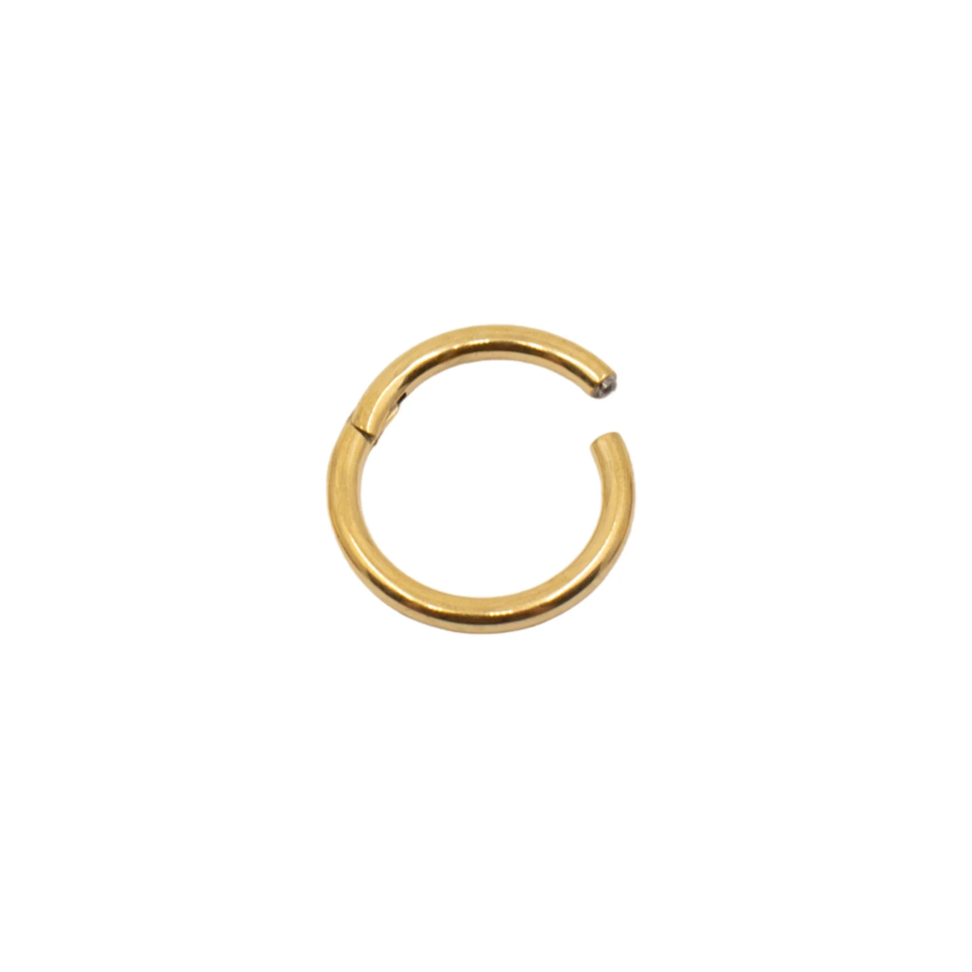 16 Gauge Plain Titanium Clicker Hoop - Image 8