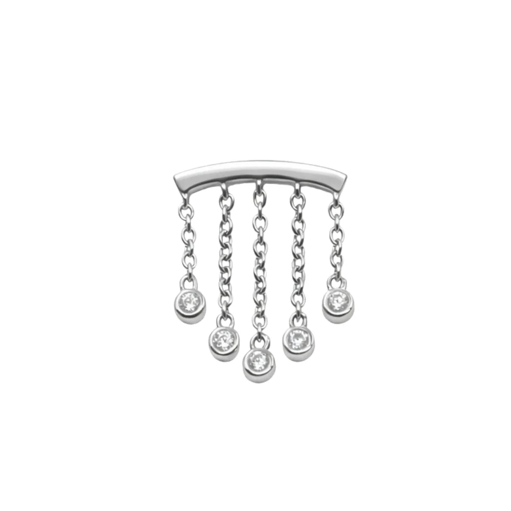 Crystal Chandelier Floating Helix Earring - Image 7