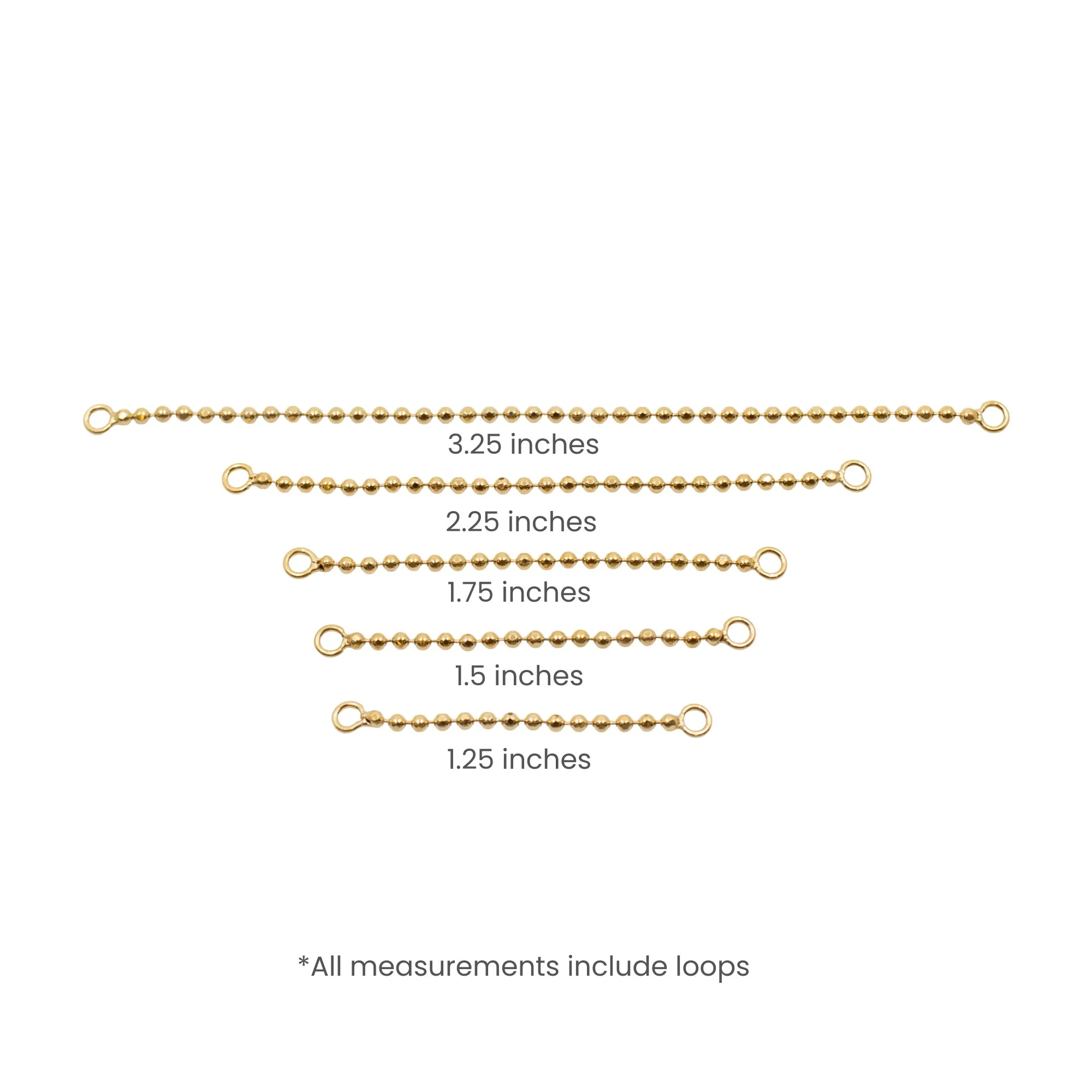Gold Ball Chain Connector - Image 3