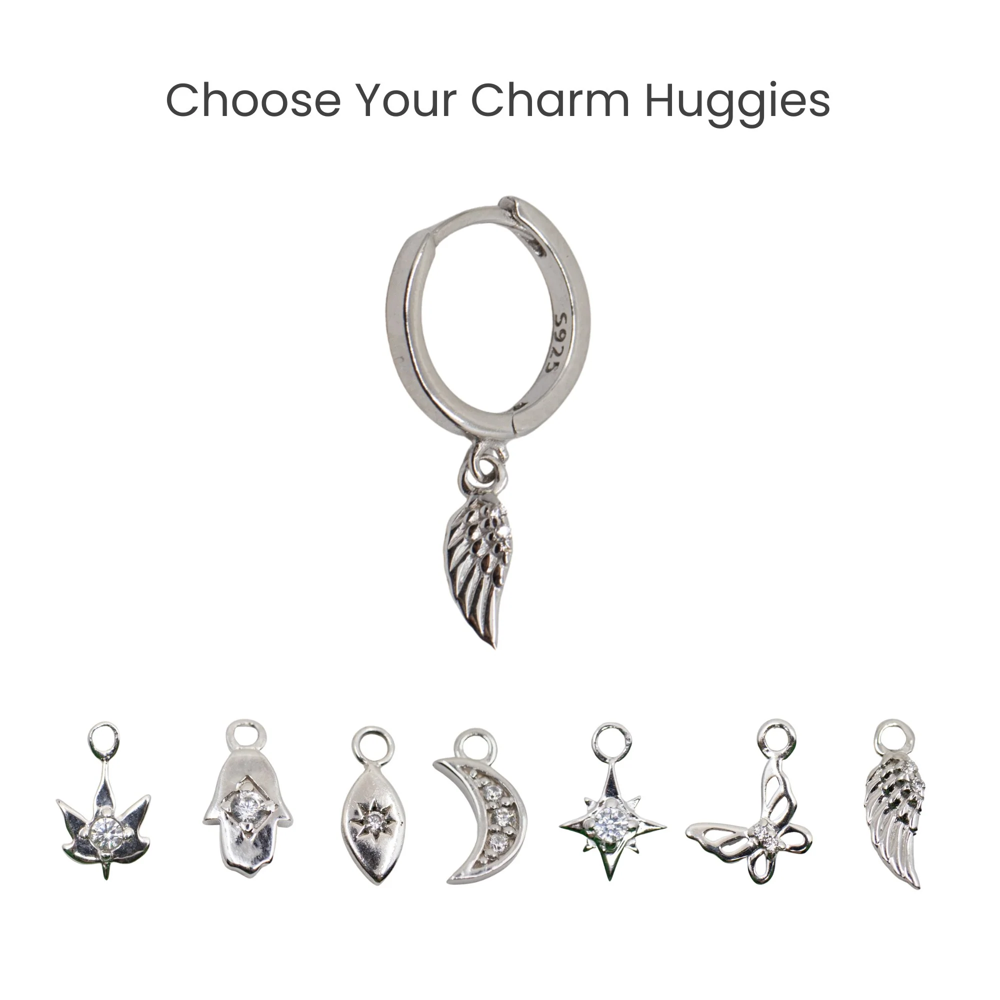 Charmed Huggie Hoop - Image 5