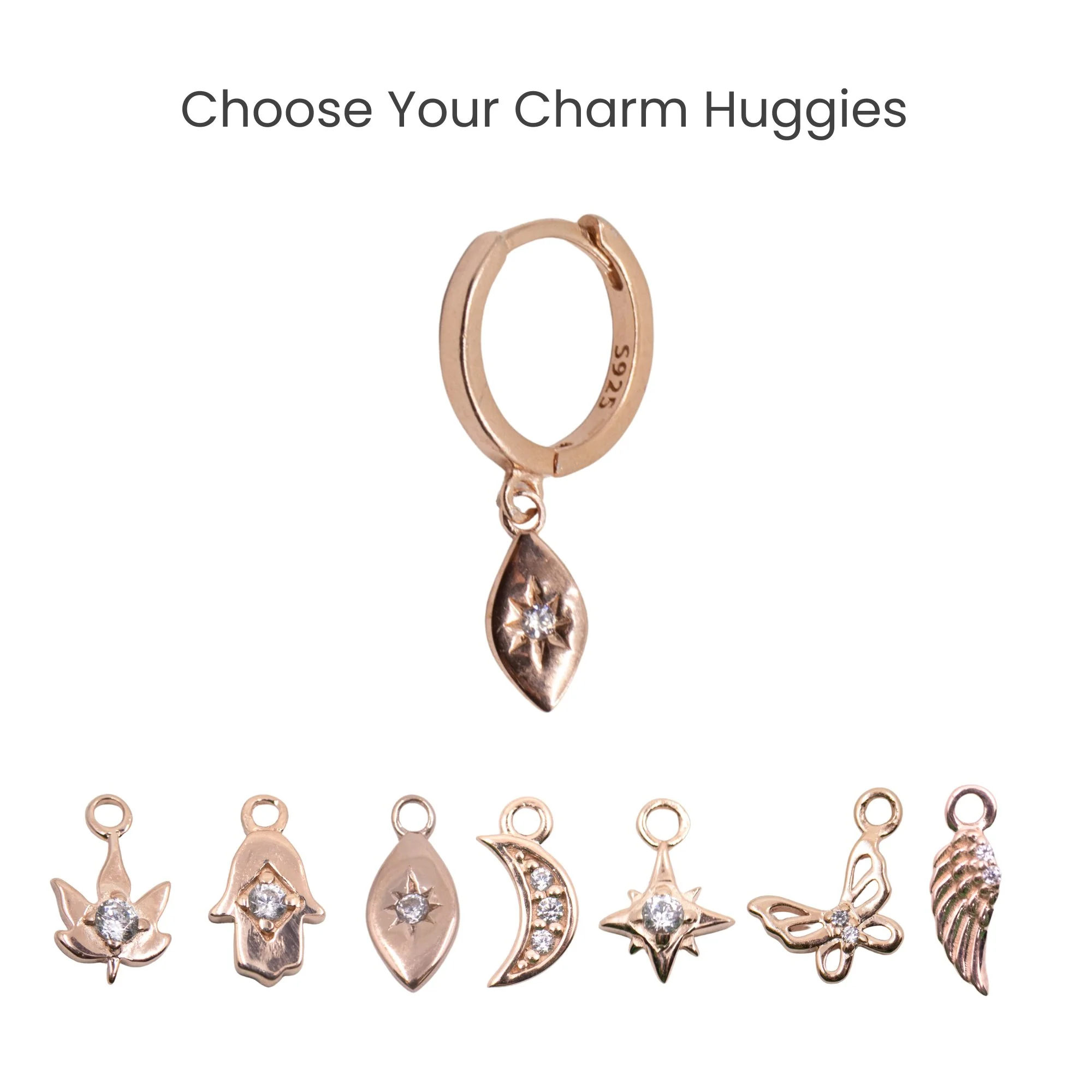 Charmed Huggie Hoop - Image 6