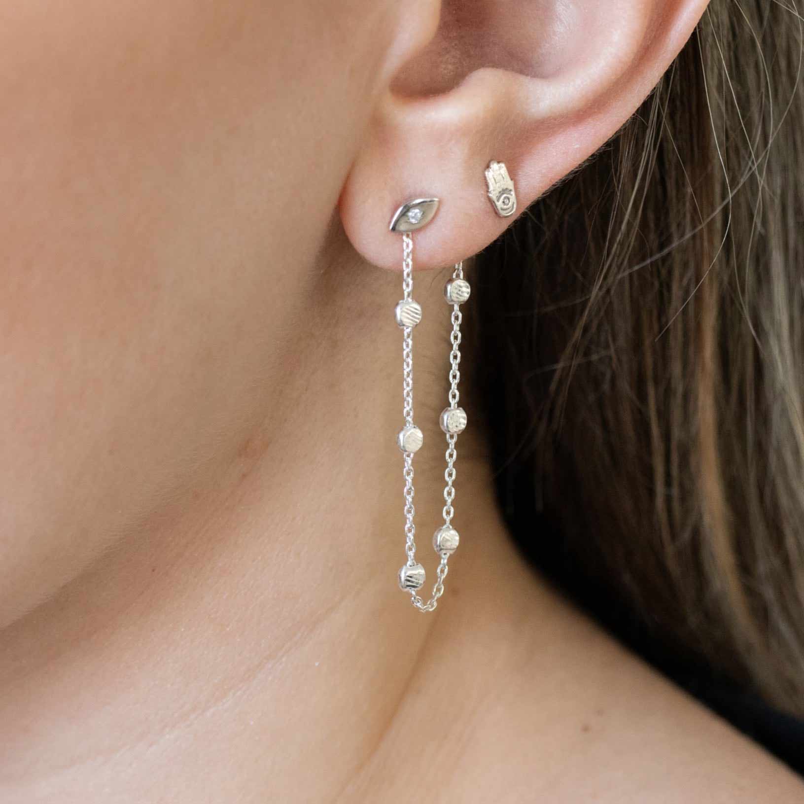 Hamsa + Evil Eye Earring Set - Image 4