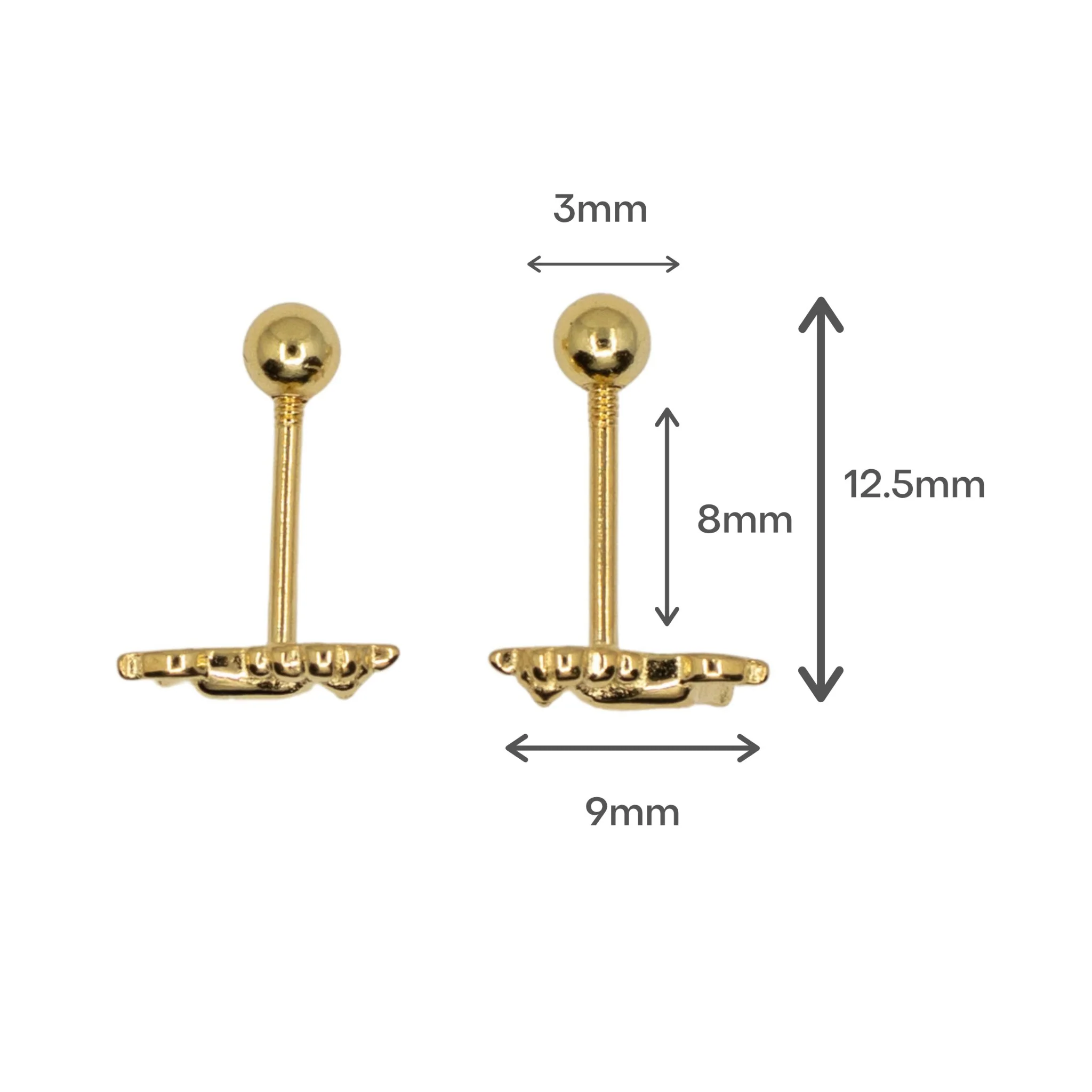 Screwback Unicorn Earring - Image 4