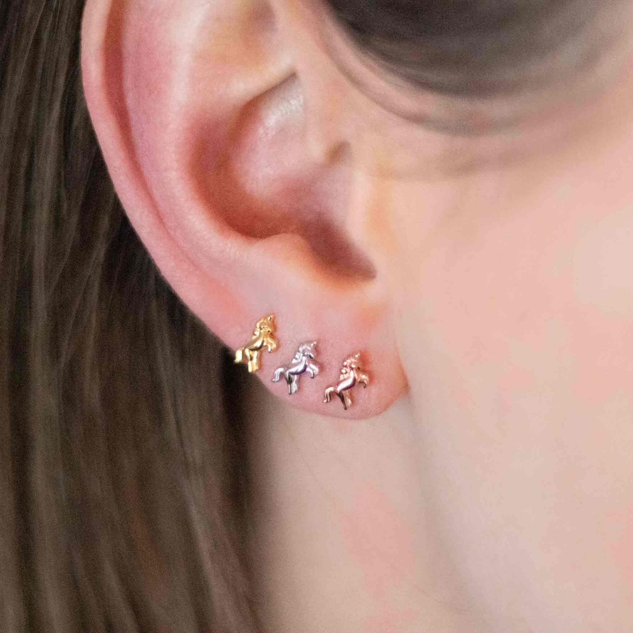 Screwback Unicorn Earring - Image 5