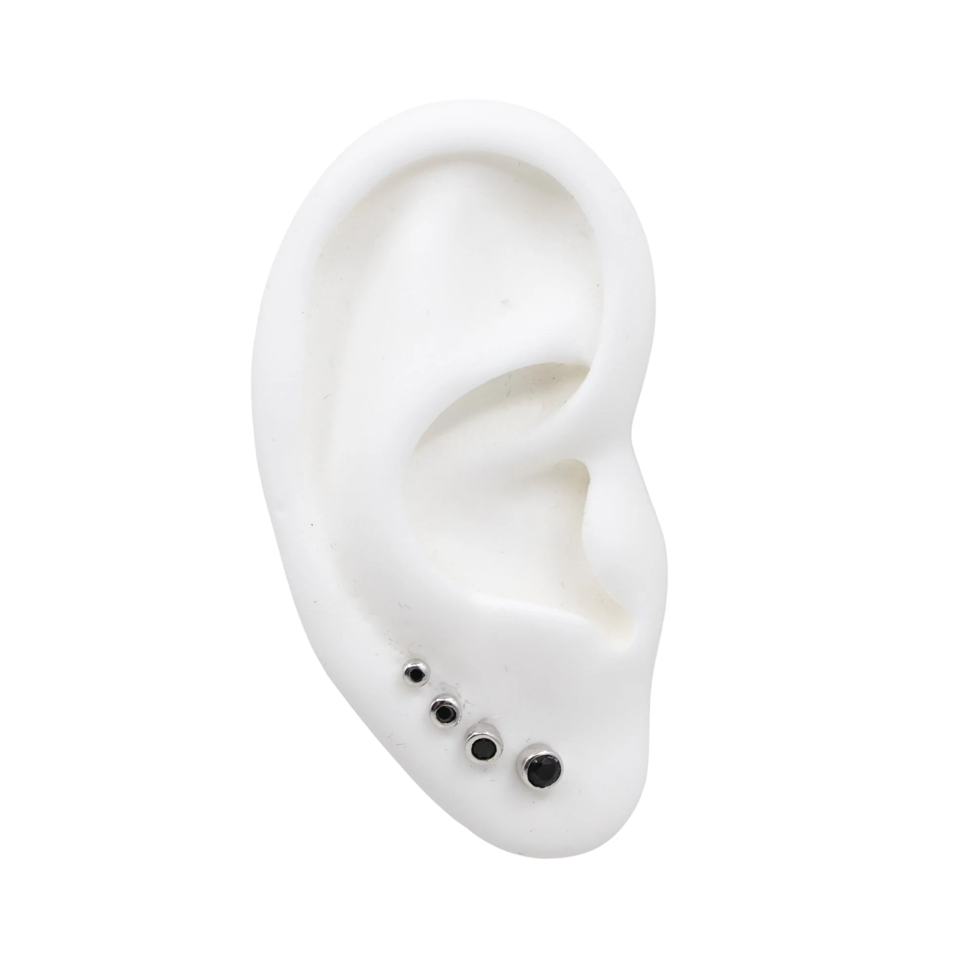 Graduated Onyx Stud Earring Set - Image 5