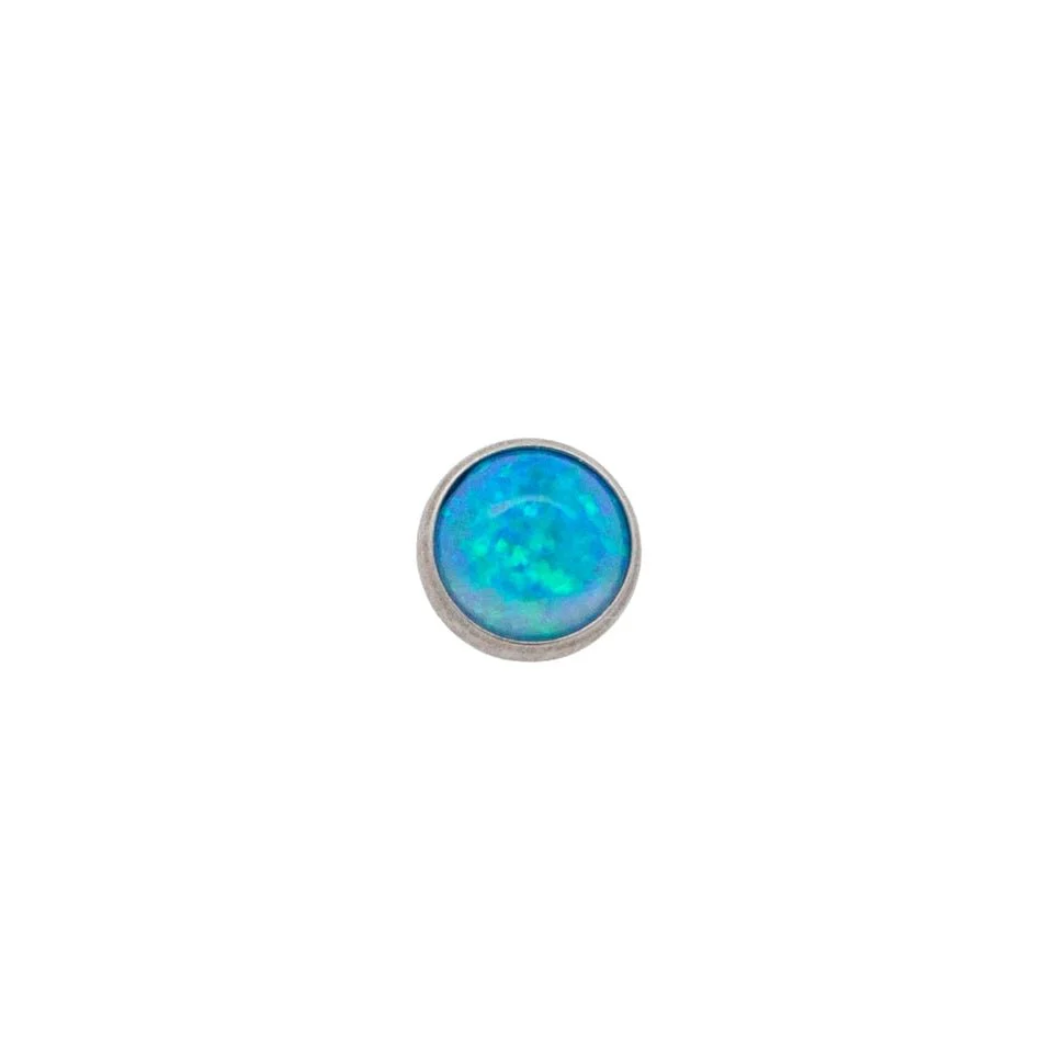 Round Opal Cabochon Earring Top - Image 10