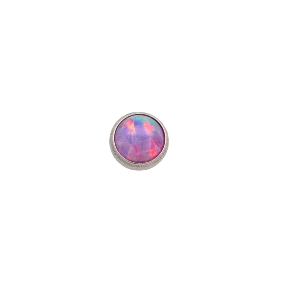 Round Opal Cabochon Earring Top - Image 8