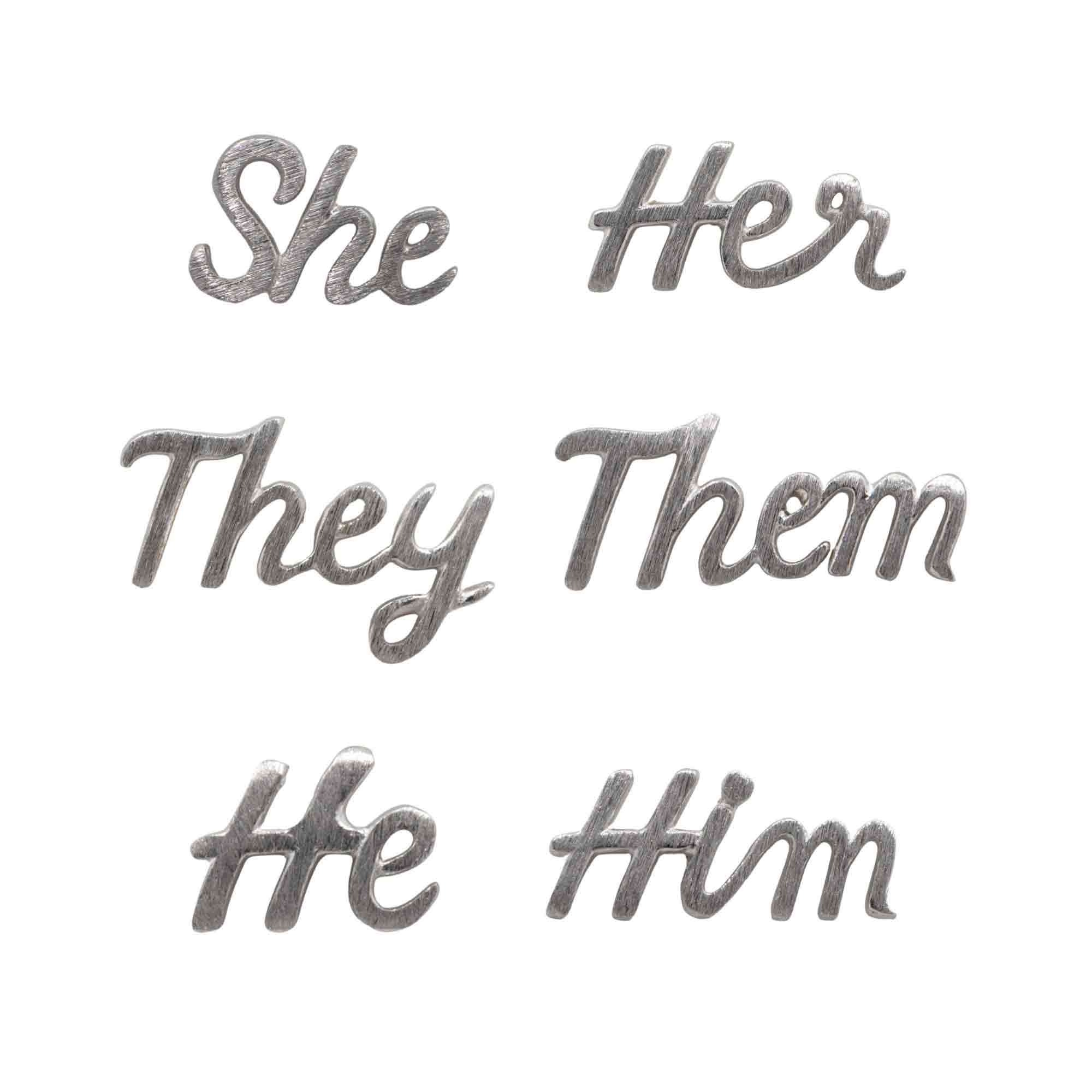 Pronoun Stud Earring - Image 7