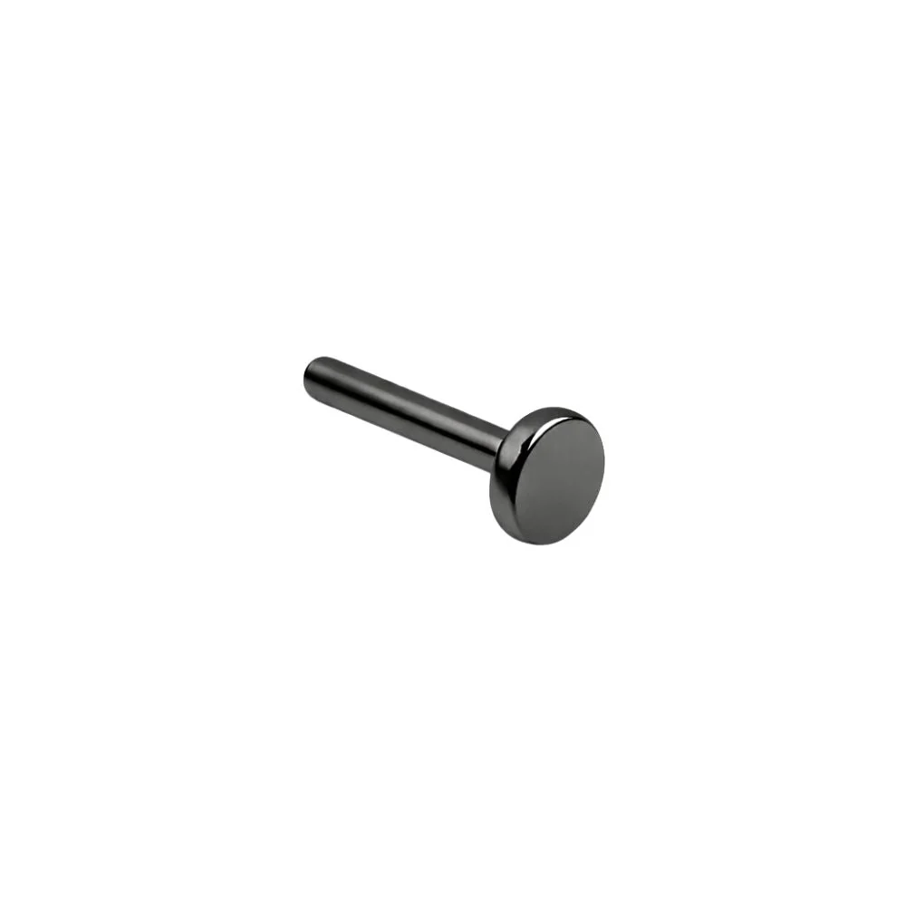 16 Gauge Threadless Flat Back Barbell - 4mm Labret - Image 3