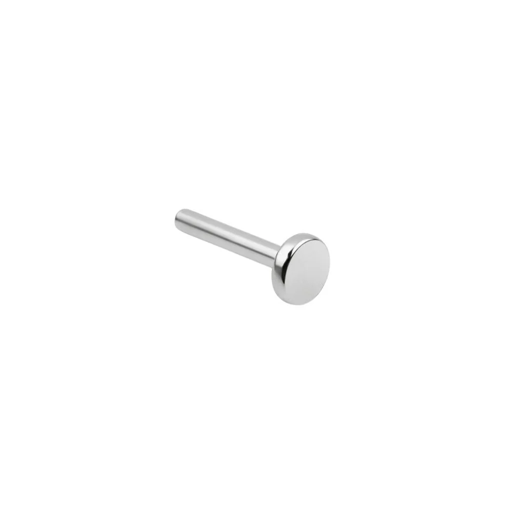 16 Gauge Threadless Flat Back Barbell - 4mm Labret - Image 4