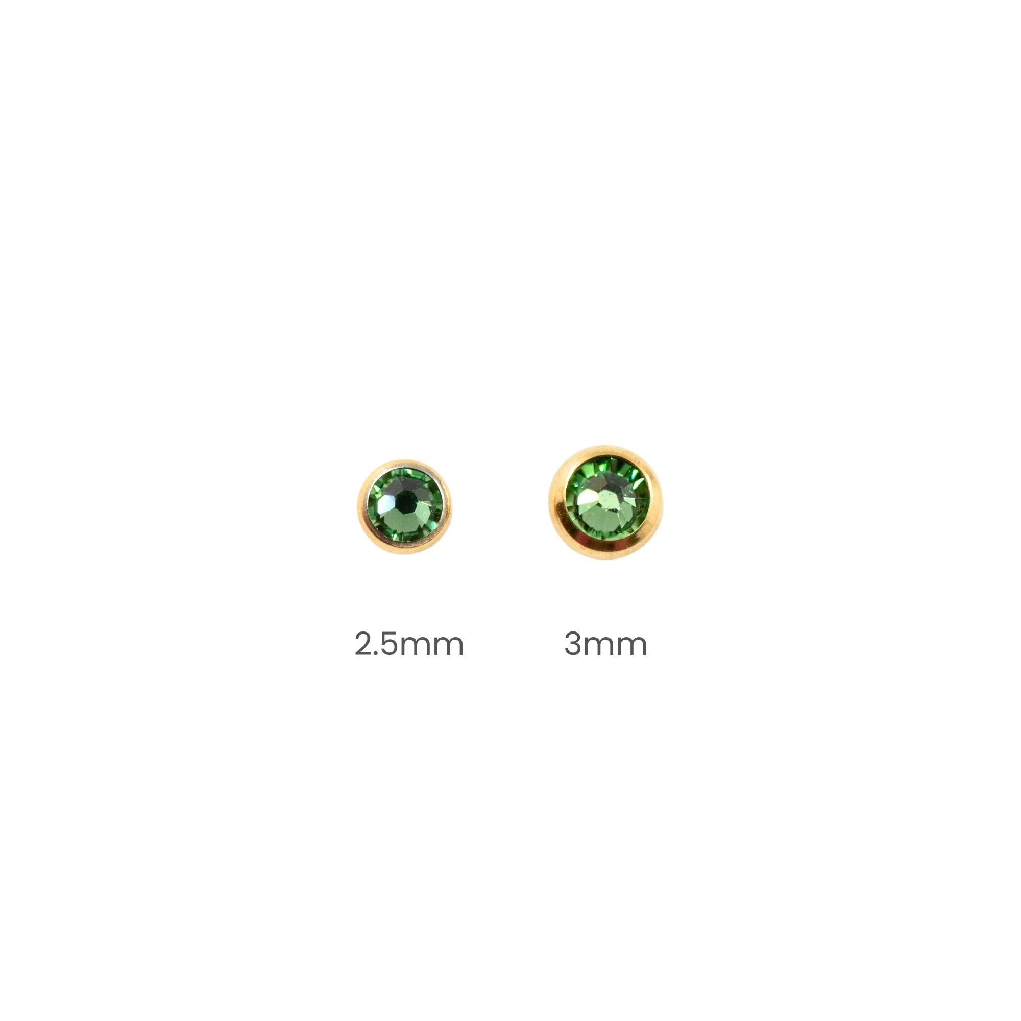 Emerald Swarovski Crystal Earring Top - Image 5