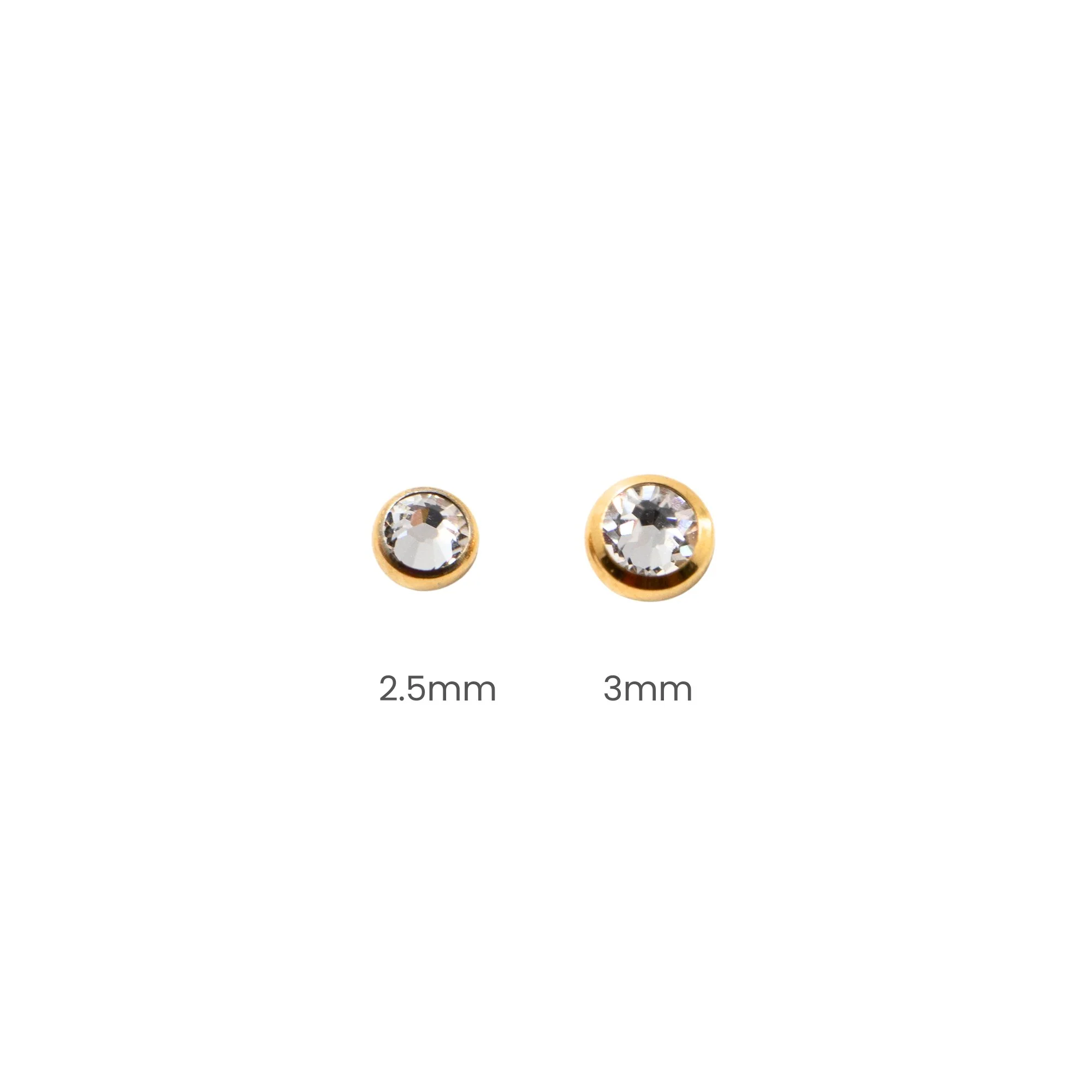 White Swarovski Crystal Earring Top - Image 5